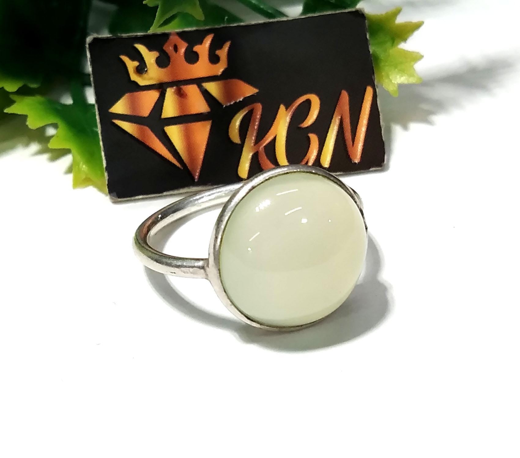 Natural Aqua Chalcedony Gemstone Ring, Solid 925 Sterling Silver Ring, Chalcedony Stone Size 12x12mm Handmade Ring, Gift Statement Ring